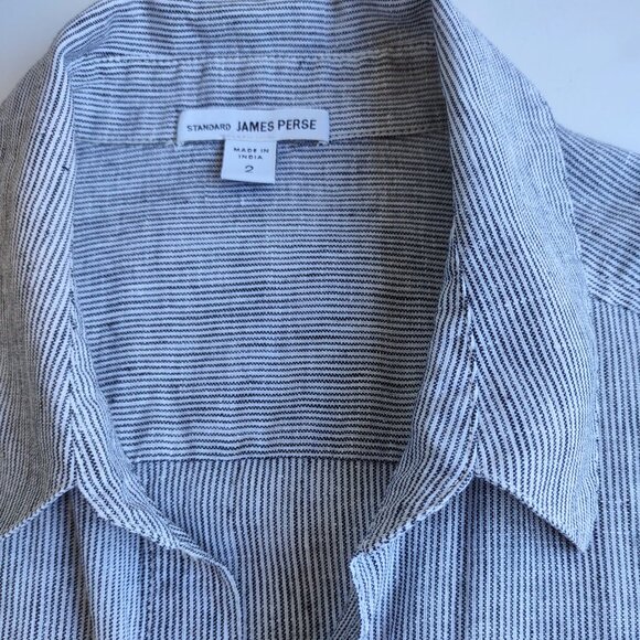 James Perse Women's Striped Blouse - Picture 9 of 12